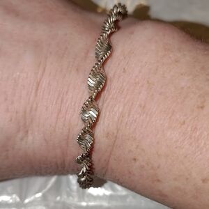 Source Unknown Silver Wave Bracelet